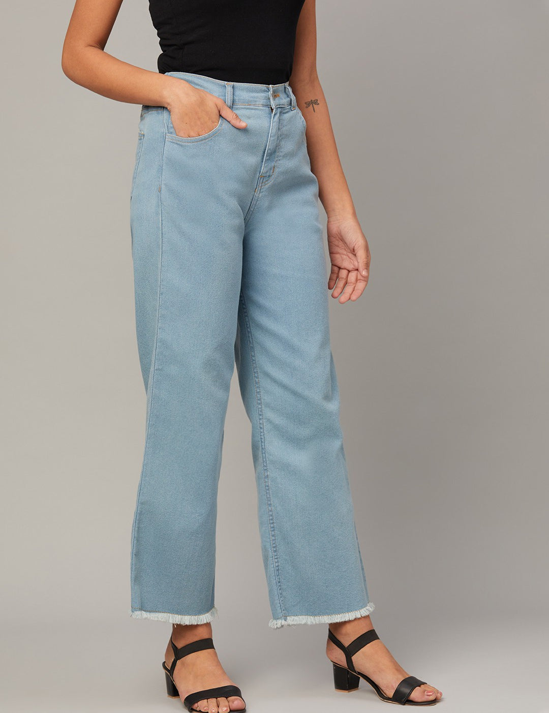 KOTTY Regular Women Light Blue Jeans 