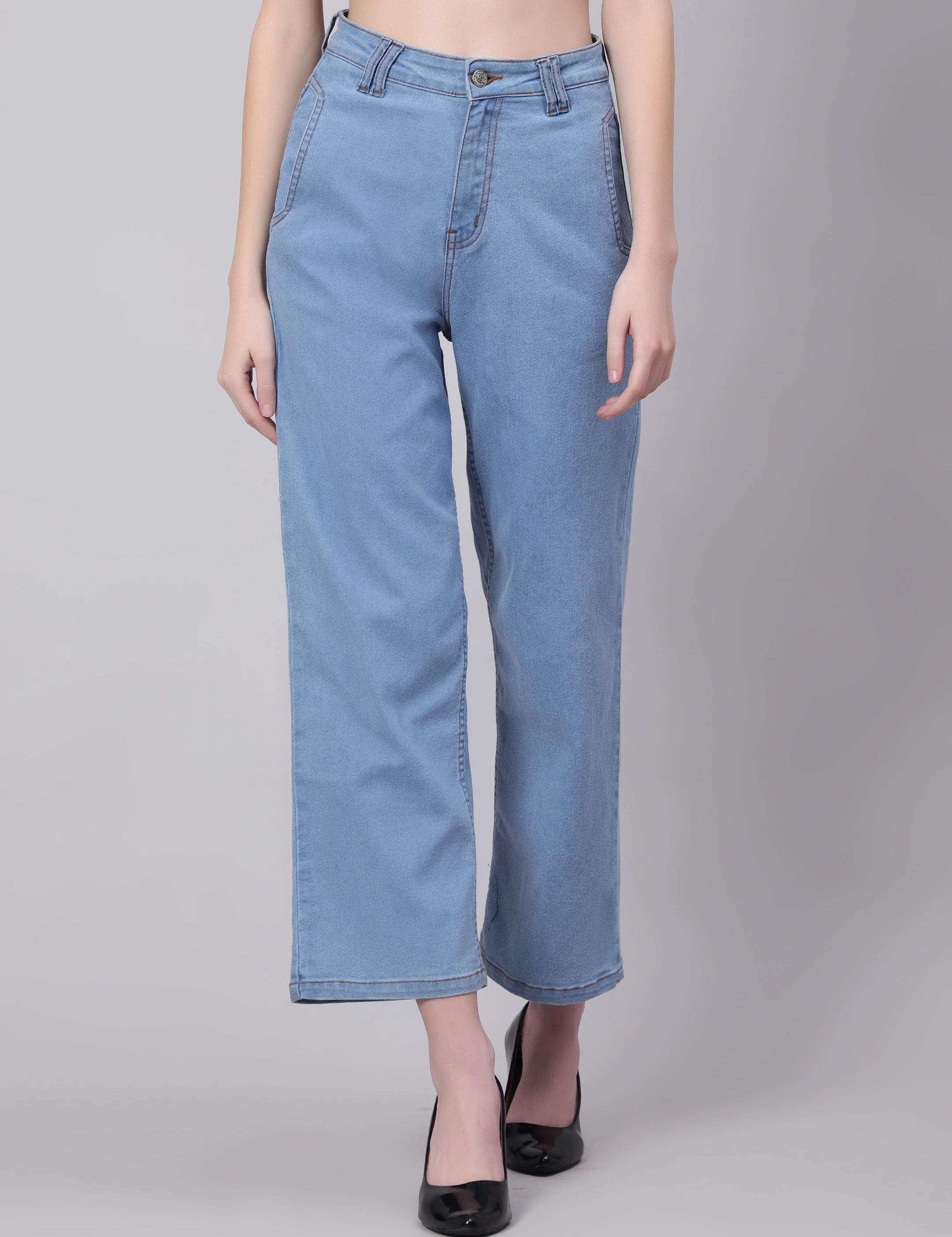 KOTTY Regular Women Light Blue Jeans 
