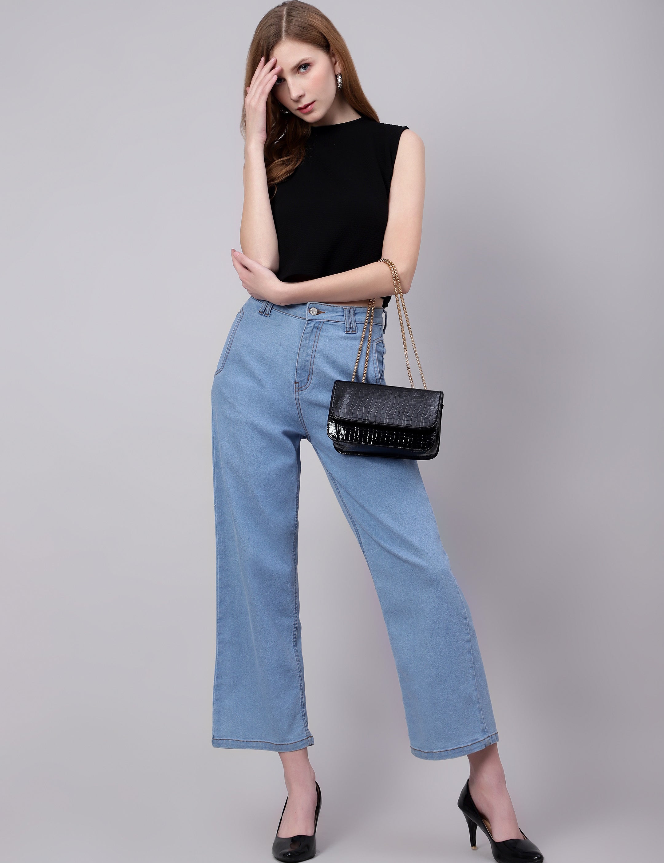 KOTTY Regular Women Light Blue Jeans 
