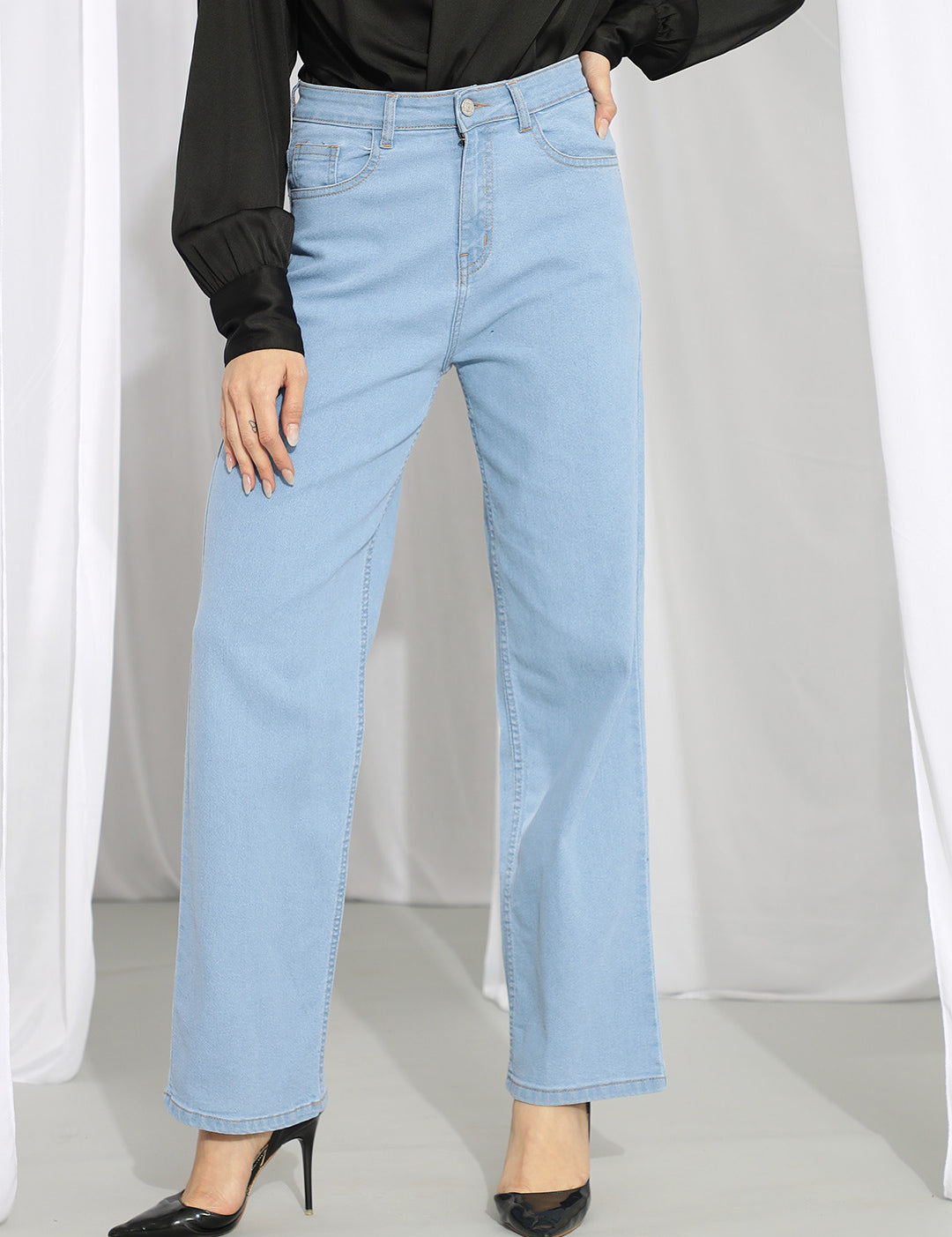 KOTTY Regular Women Light Blue Jeans 