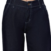 KOTTY Women's High Rise Cotton Lycra Blend Ankle Length Relaxed Fit Jeans