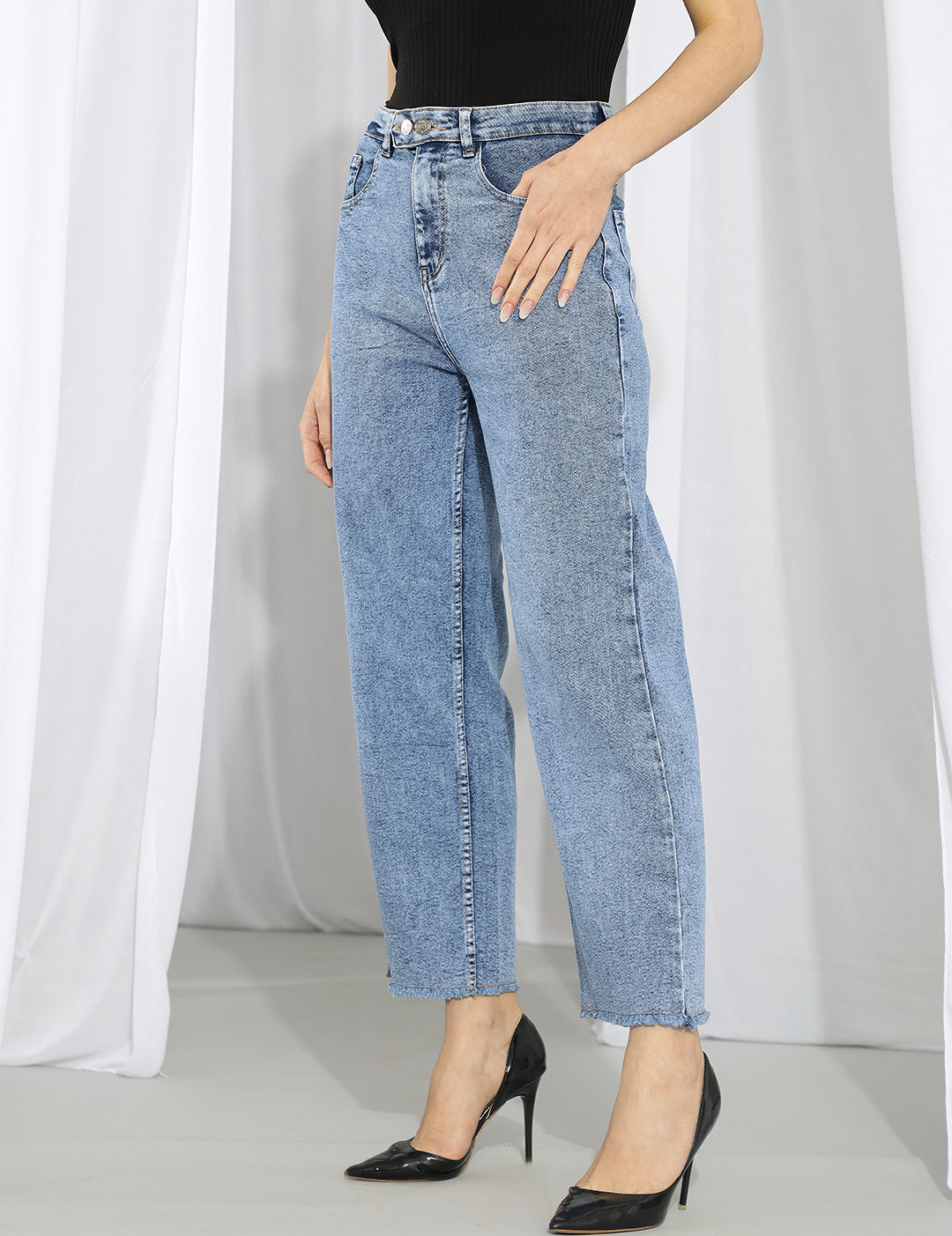 KOTTY Regular Women Light Blue Jeans 