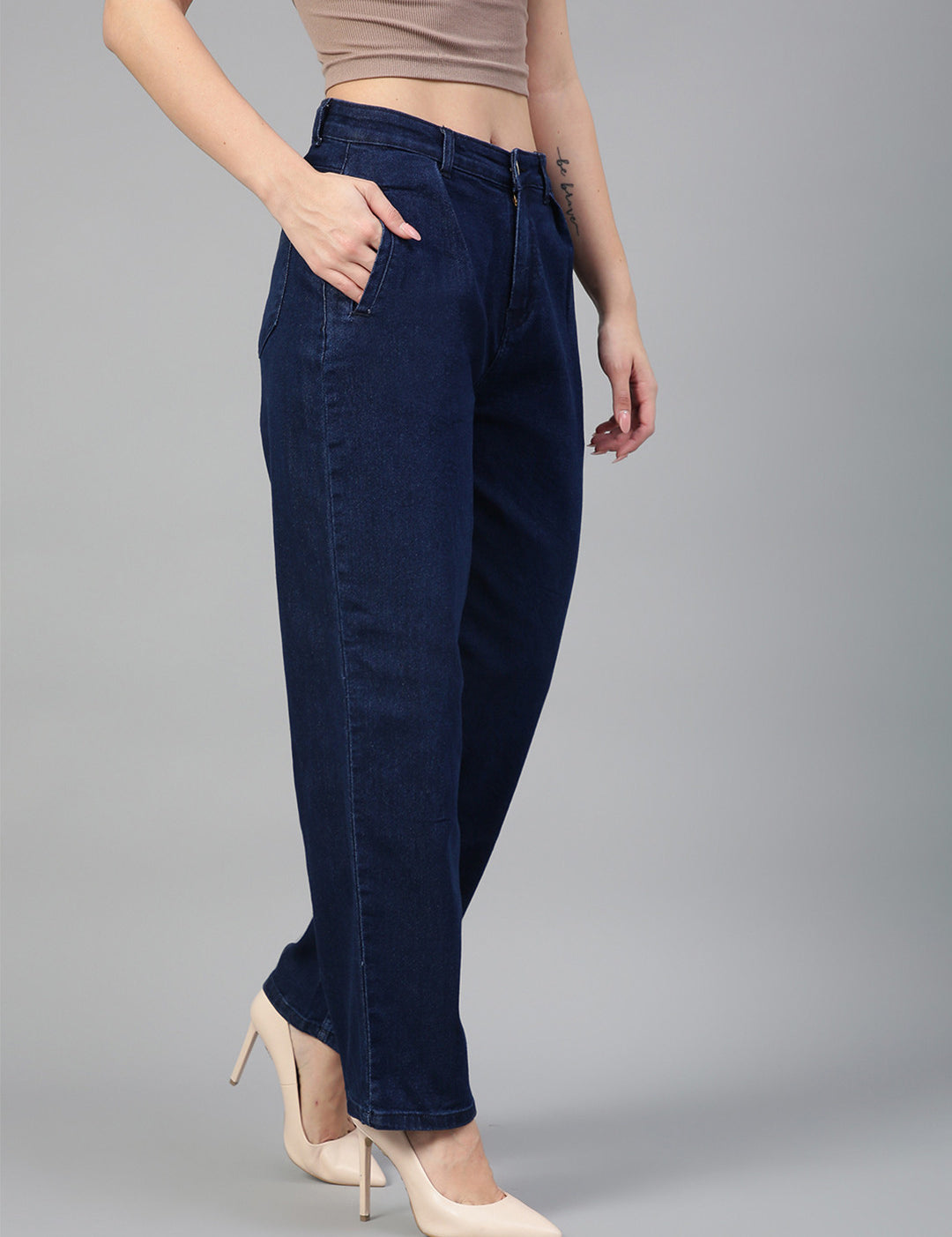 KOTTY Regular Women Dark Blue Jeans 