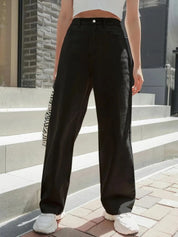 KOTTY Straight Fit Women Black Jeans 
