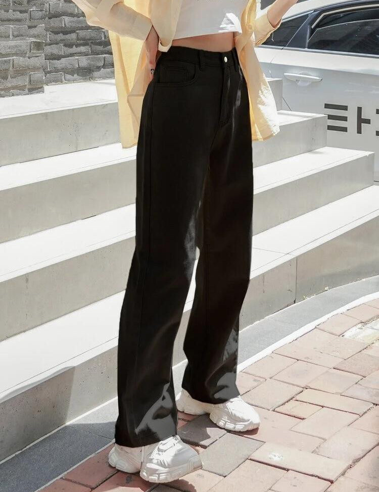 KOTTY Straight Fit Women Black Jeans 
