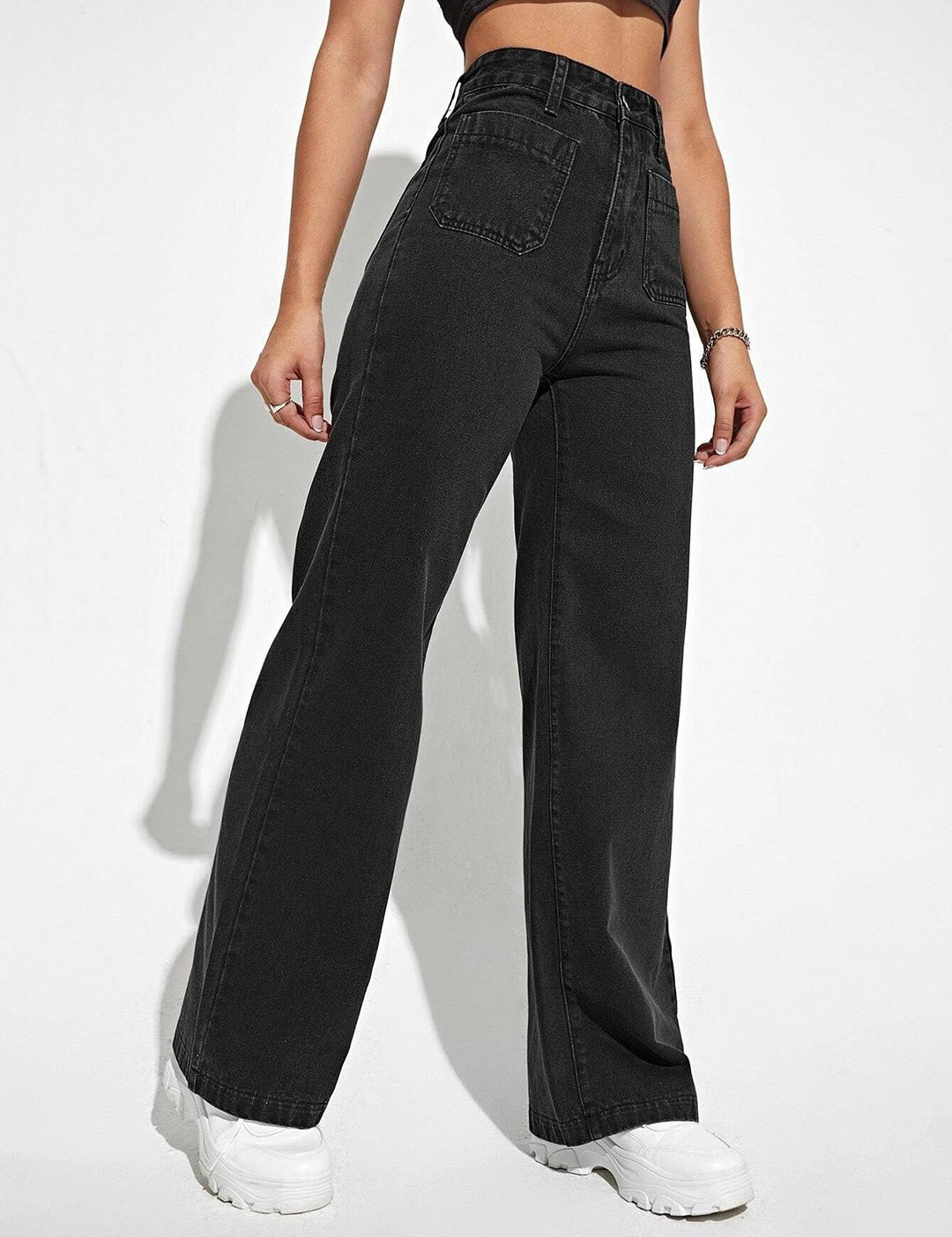 KOTTY Regular Women Black Jeans 