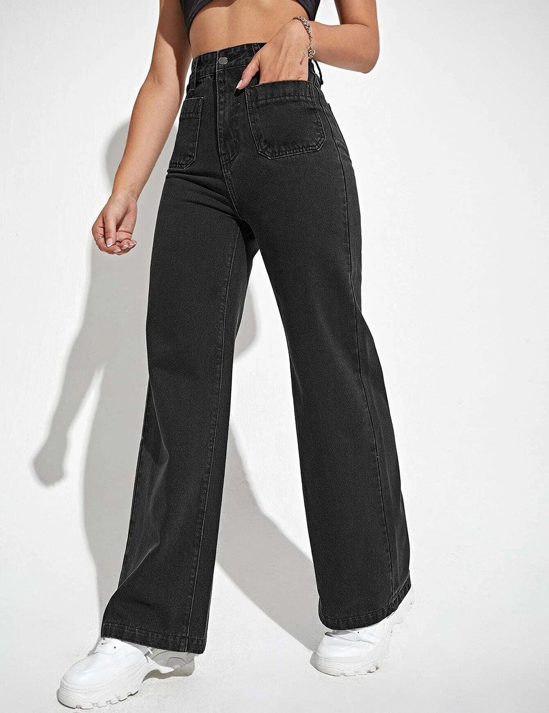 KOTTY Regular Women Black Jeans 