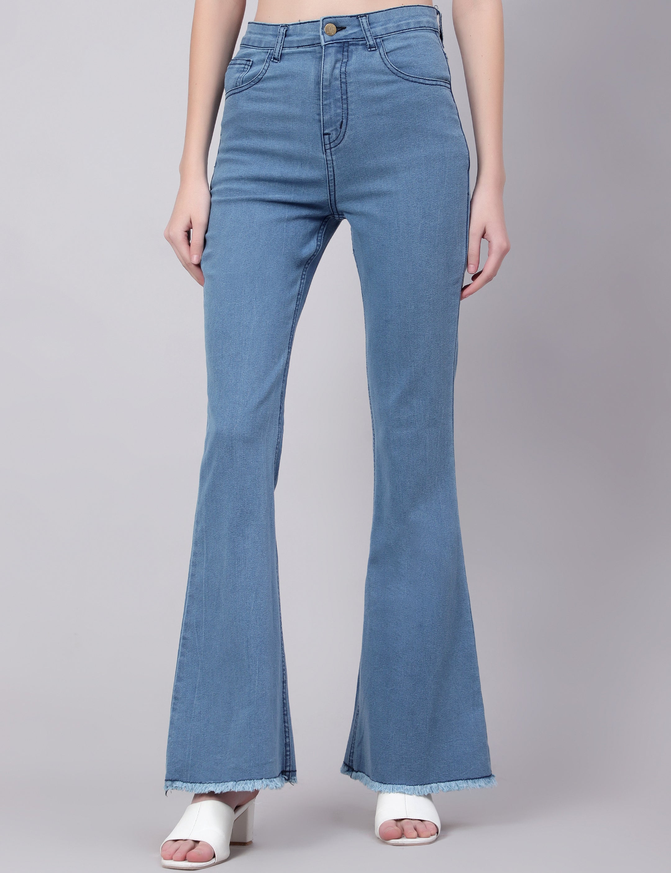KOTTY Regular Women Light Blue Jeans 