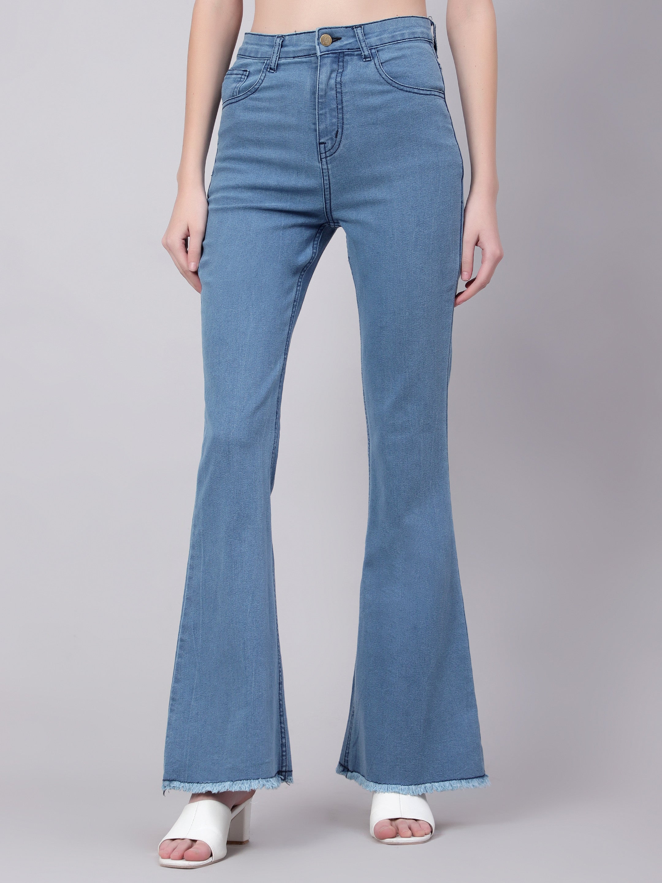KOTTY Regular Women Light Blue Jeans 