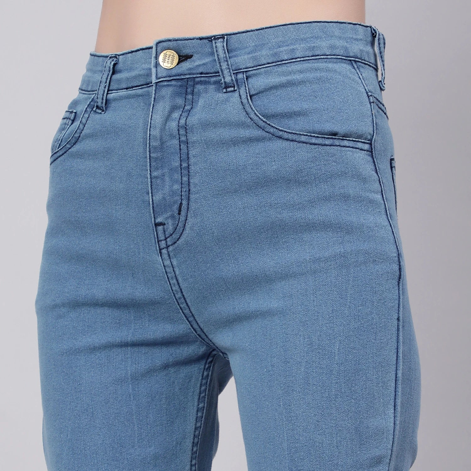 KOTTY Regular Women Light Blue Jeans 
