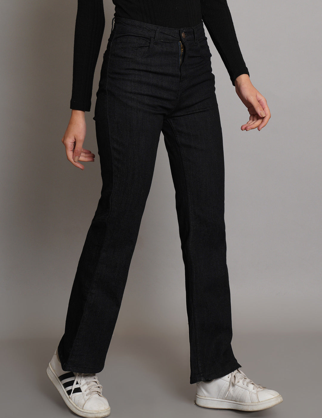 KOTTY Boot-Leg Women Black Jeans 