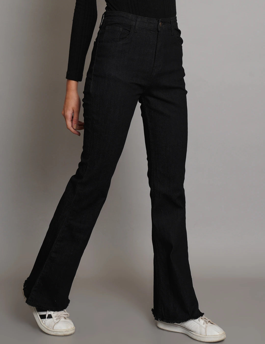 KOTTY Boot-Leg Women Black Jeans 