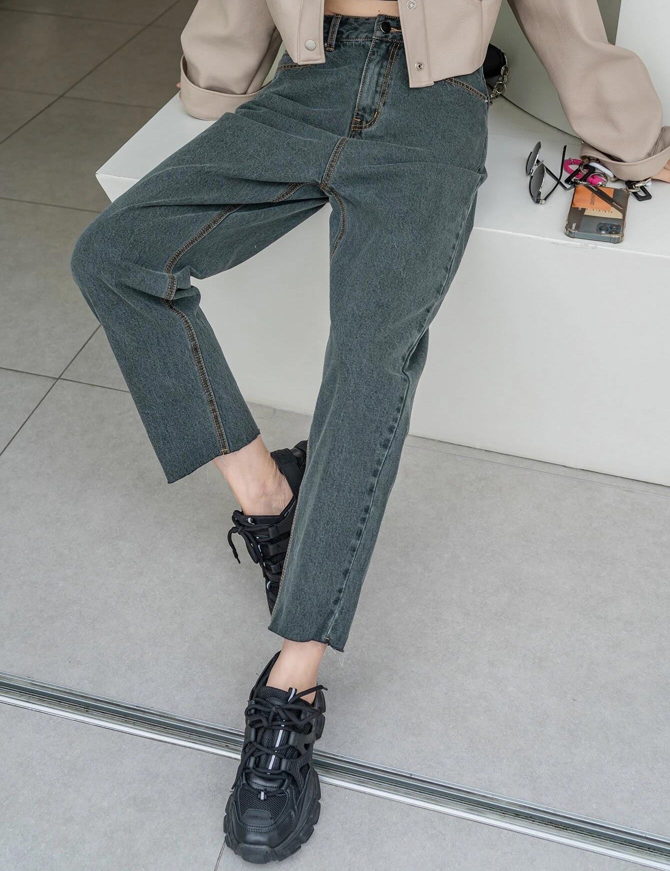 KOTTY Regular Women Dark Grey Jeans 