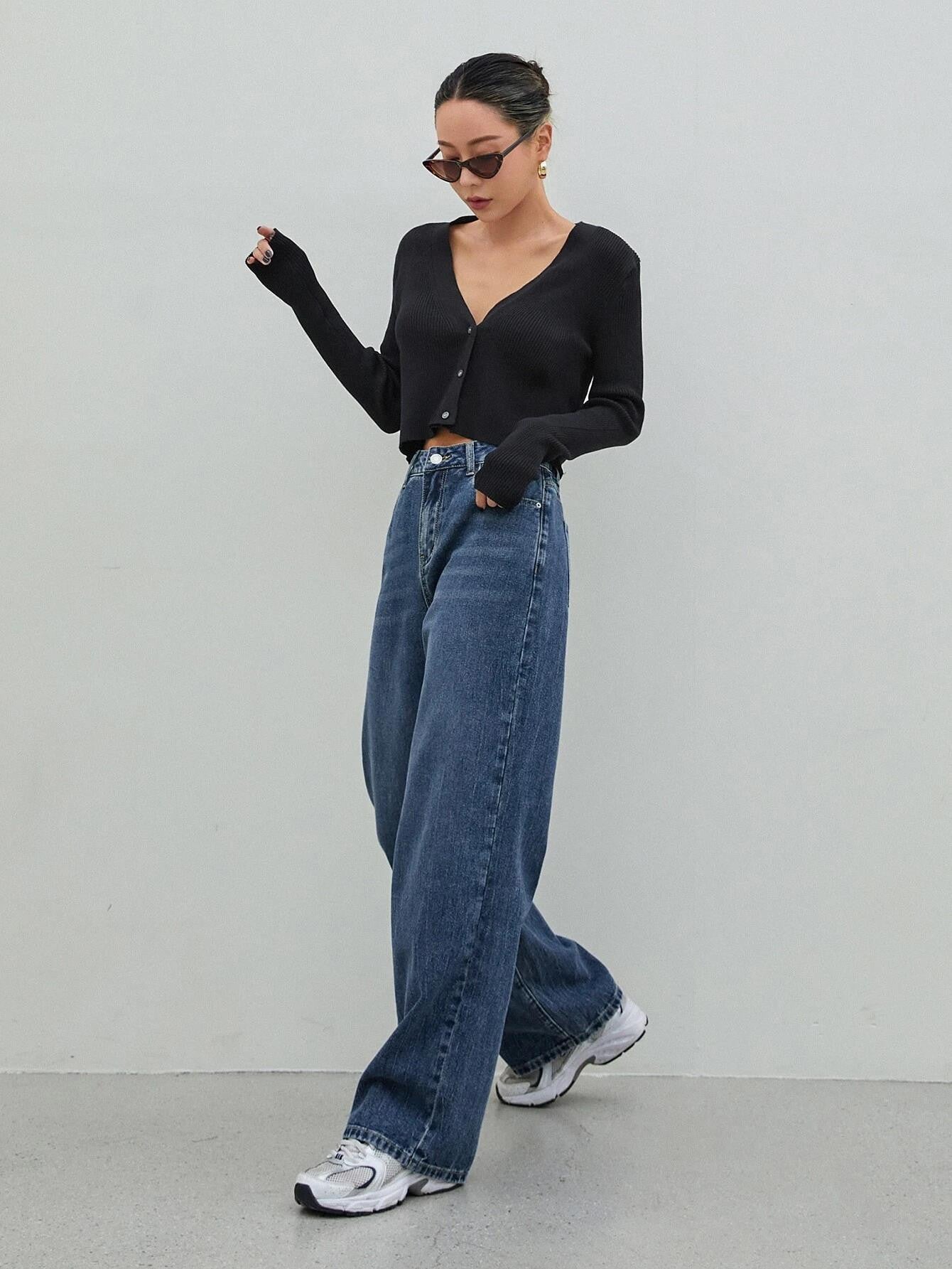 KOTTY Regular Women Dark Blue Jeans 
