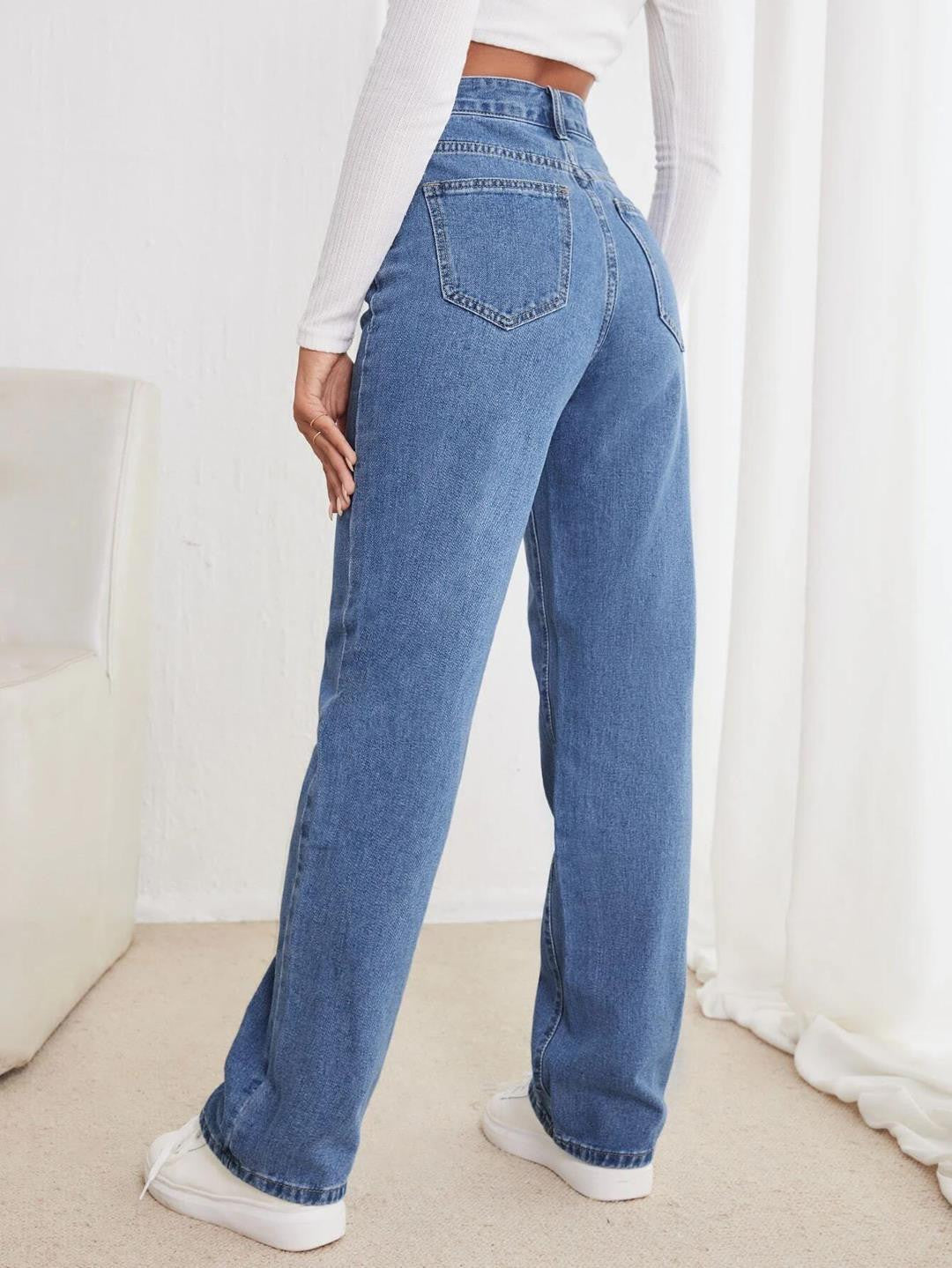 KOTTY Straight Fit Women Blue Jeans 