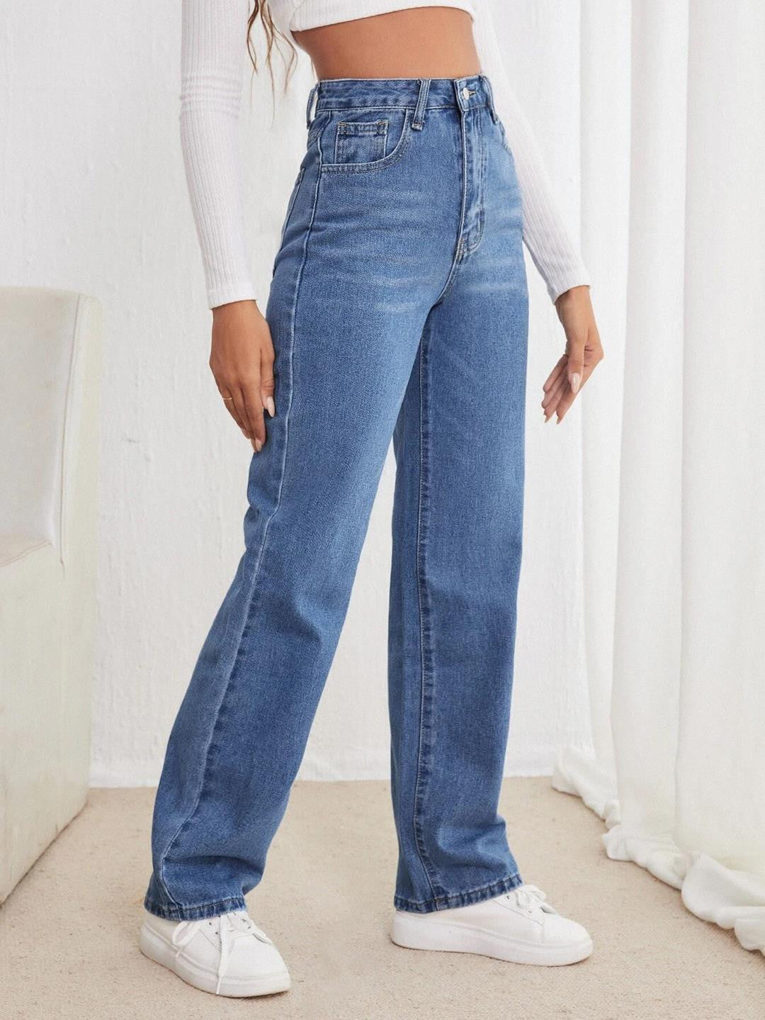 KOTTY Straight Fit Women Blue Jeans 