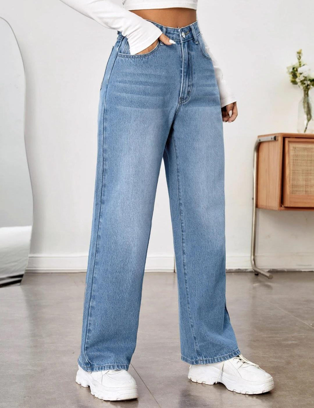 KOTTY Straight Fit Women Blue Jeans 