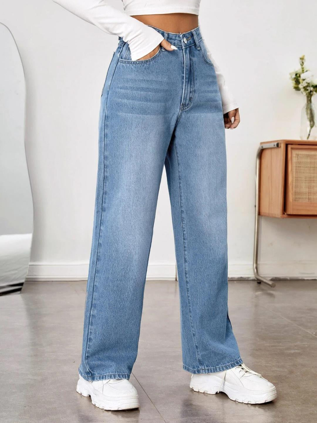 KOTTY Straight Fit Women Blue Jeans 