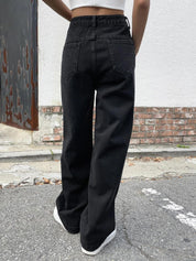 KOTTY Loose Fit Women Black Jeans 