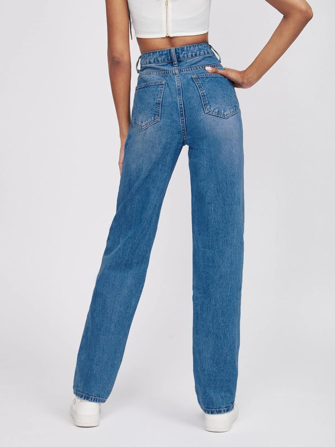 KOTTY Straight Fit Women Blue Jeans 