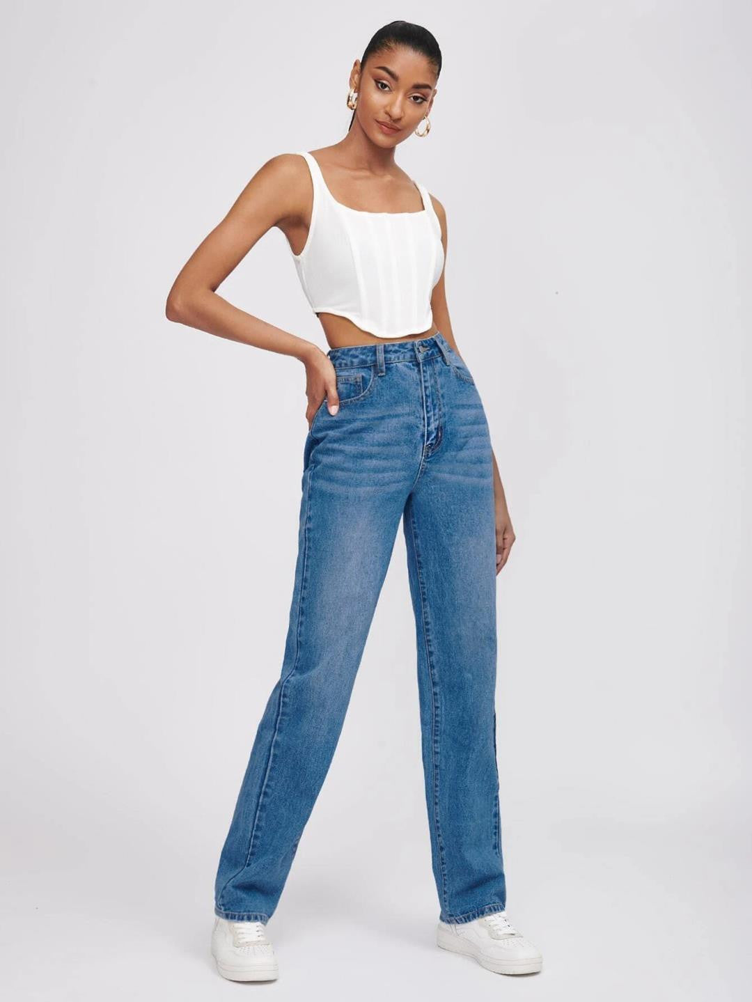 KOTTY Straight Fit Women Blue Jeans 