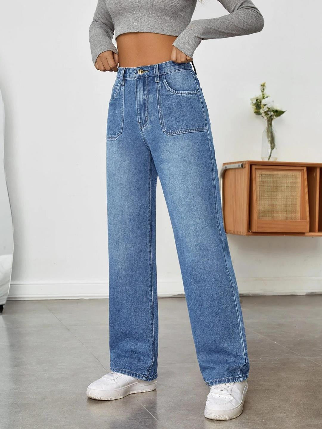 KOTTY Straight Fit Women Blue Jeans 