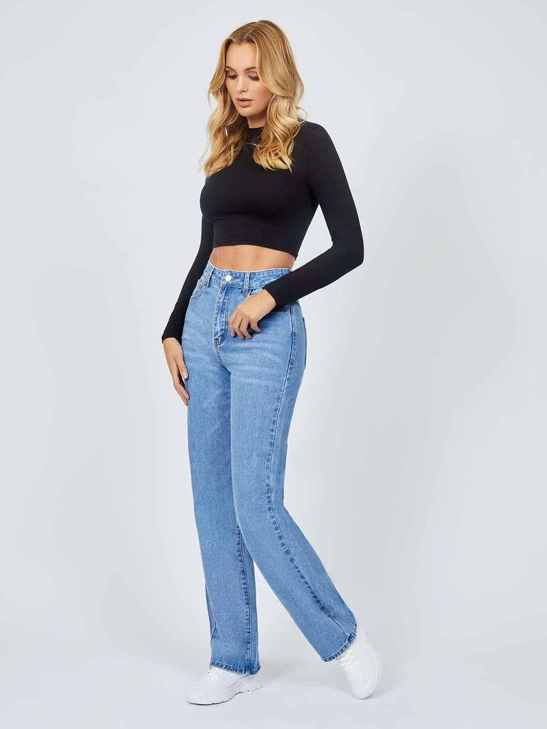 KOTTY Regular Women Light Blue Jeans 