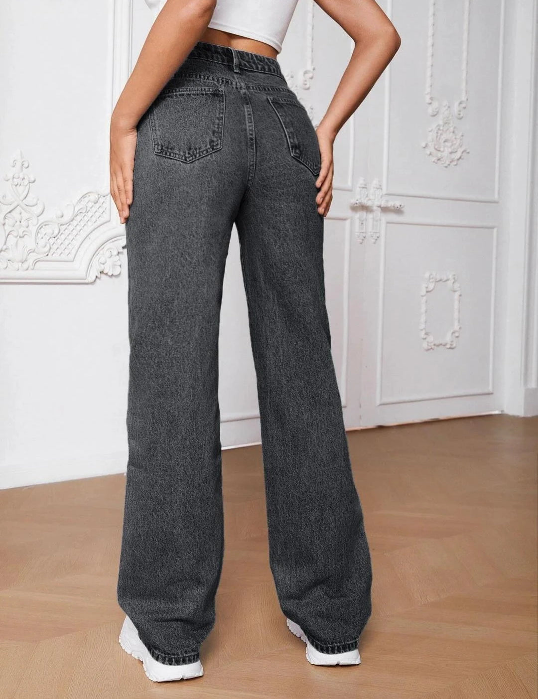 KOTTY Straight Fit Women Grey Jeans 