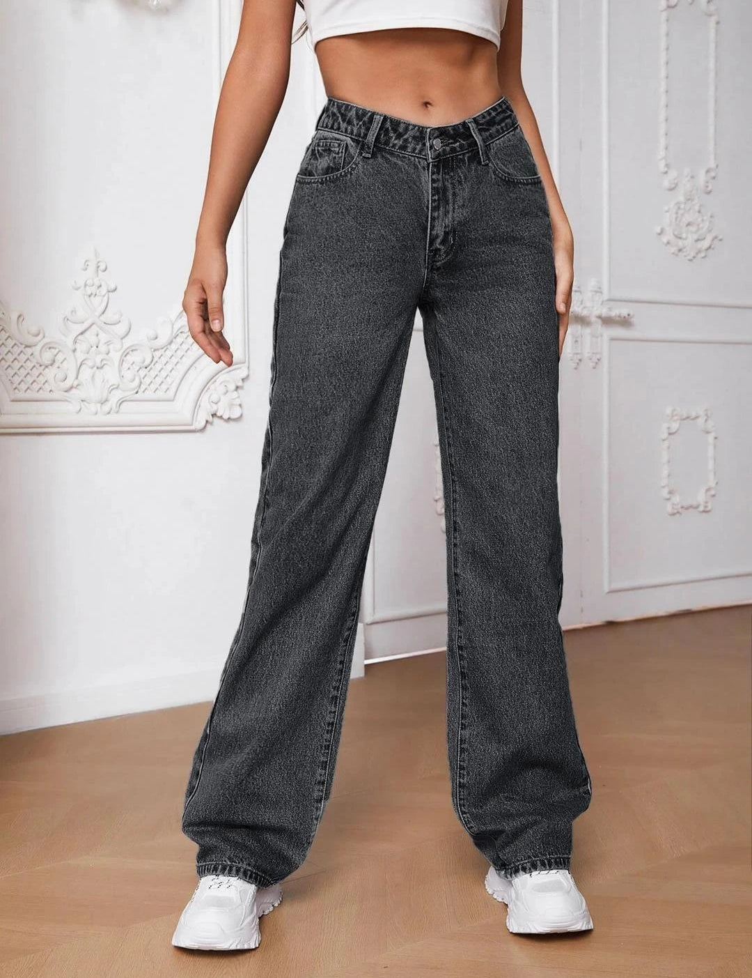 KOTTY Straight Fit Women Grey Jeans 