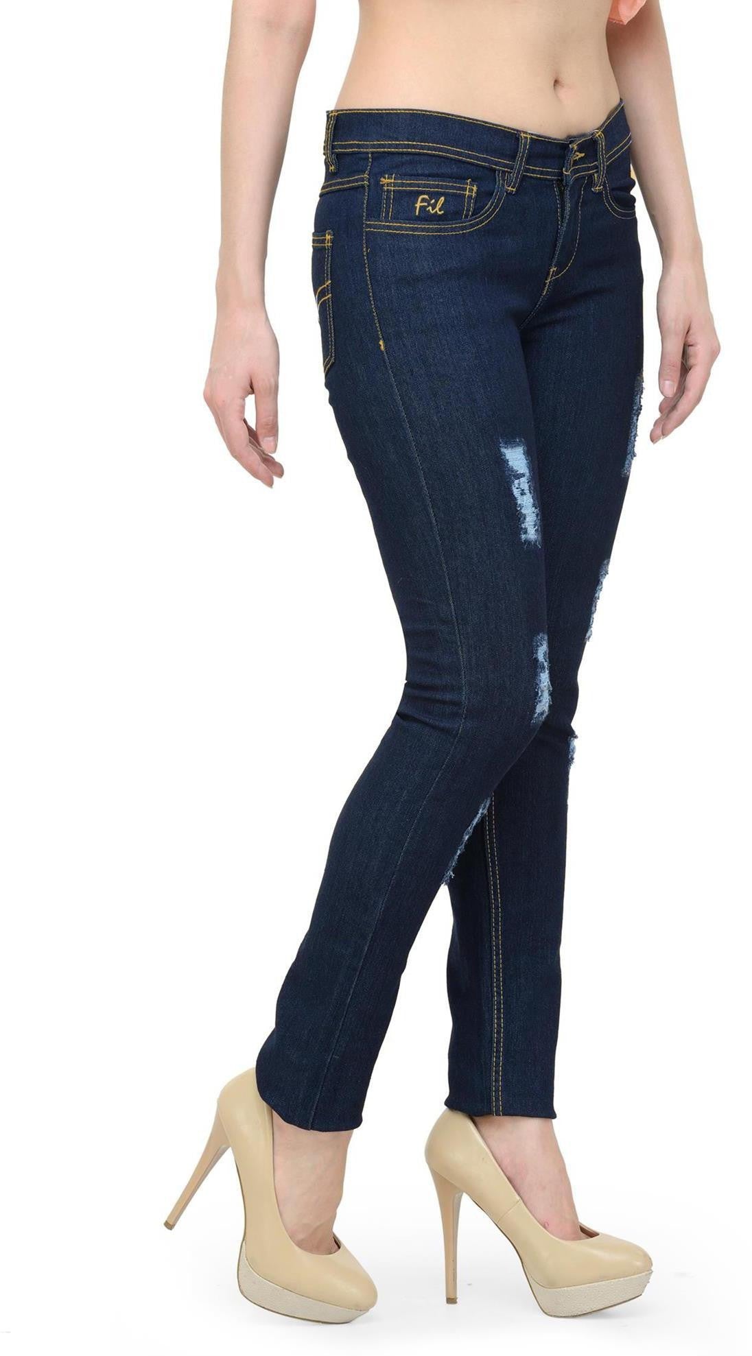 KOTTY Regular Women Dark Blue Jeans 
