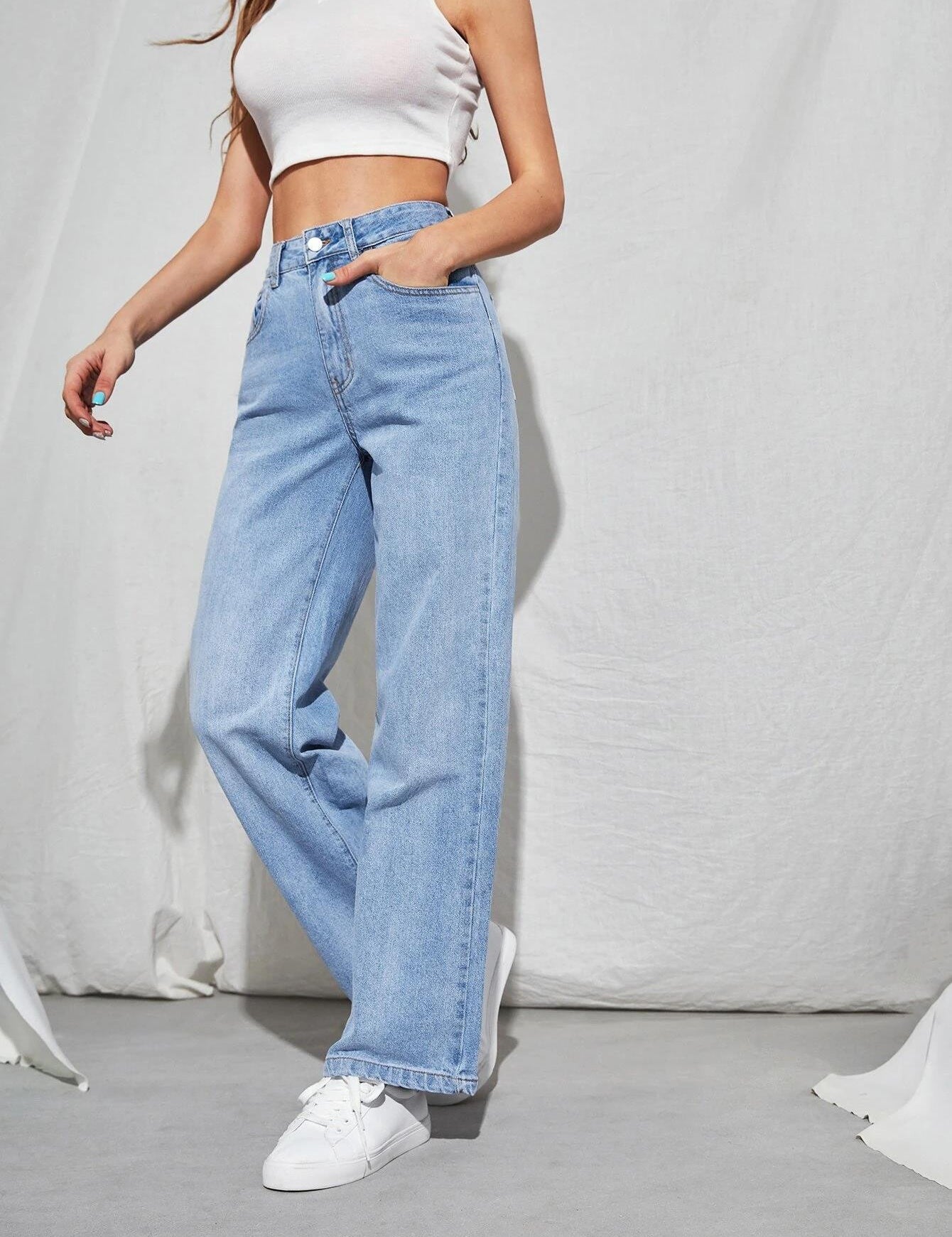 KOTTY Regular Women Light Blue Jeans 