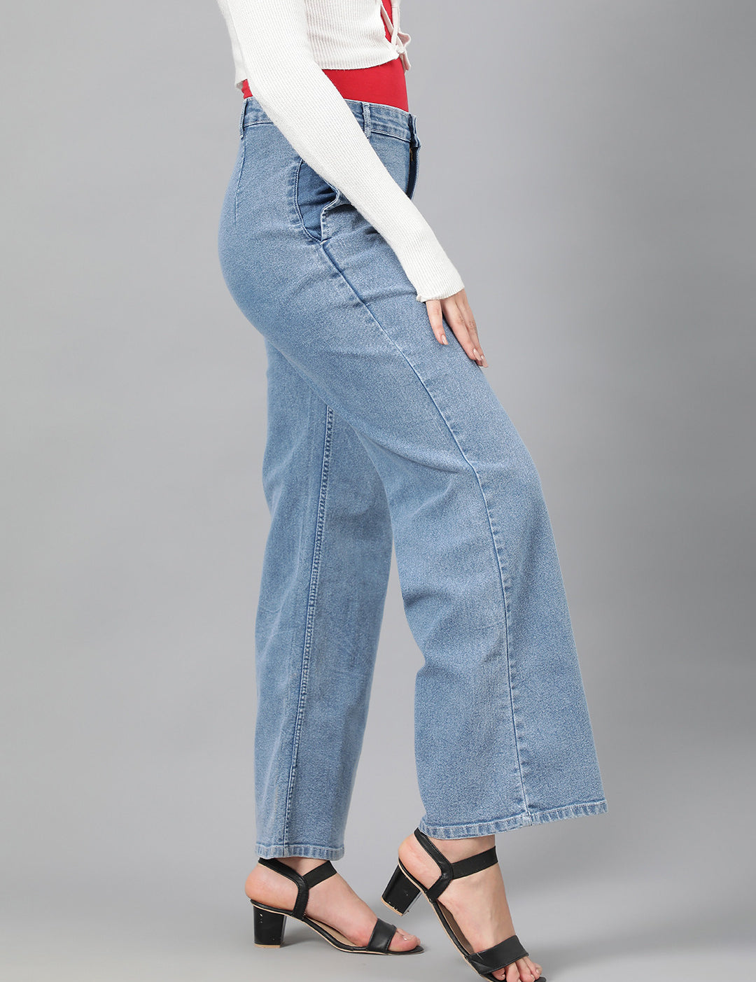 KOTTY Flared Women Light Blue Jeans 