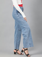 KOTTY Flared Women Light Blue Jeans 