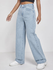 KOTTY Regular Women Light Blue Jeans 