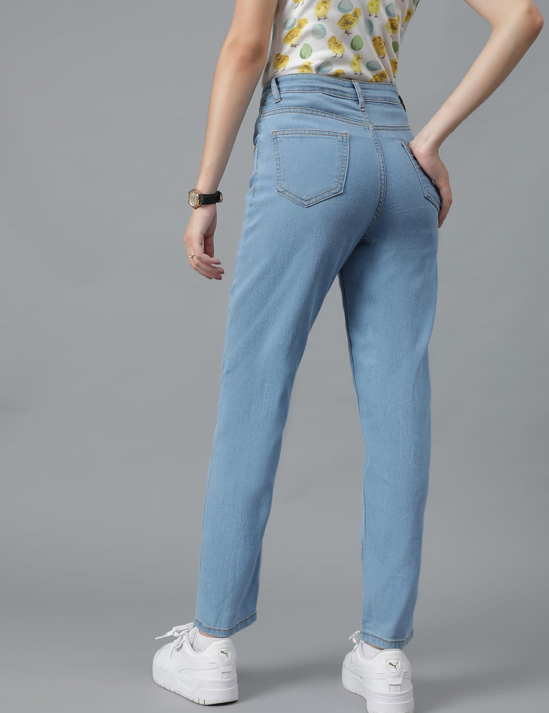 KOTTY Regular Women Light Blue Jeans 
