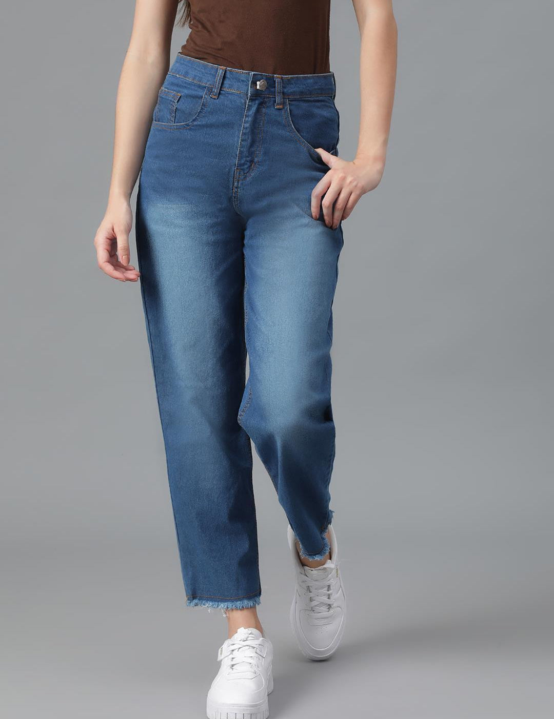 KOTTY Regular Women Dark Blue Jeans 