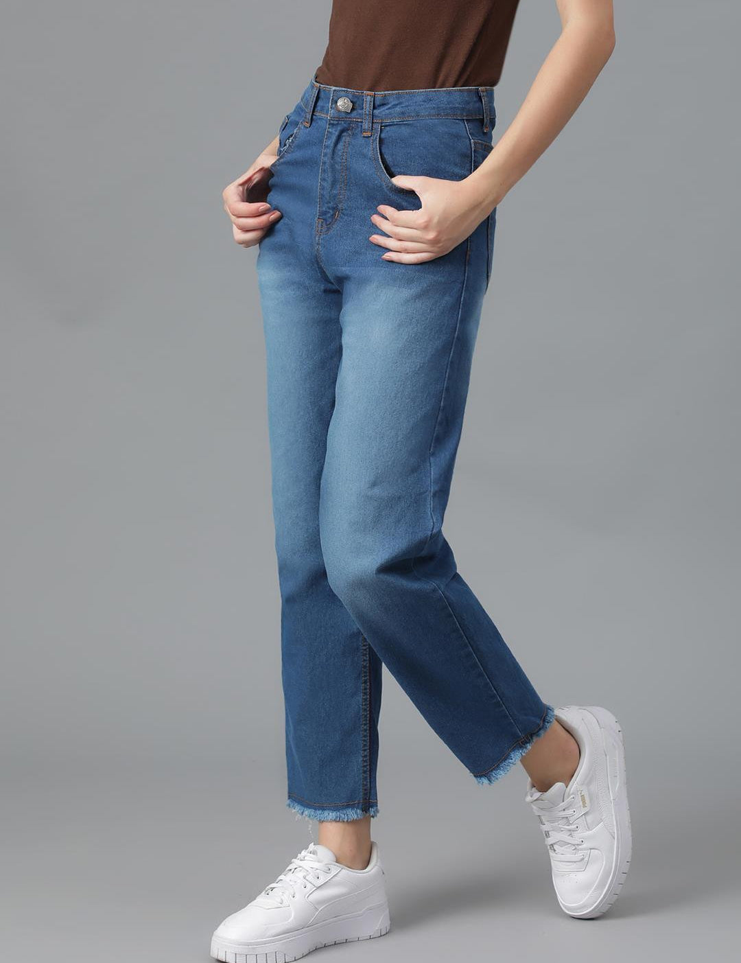 KOTTY Regular Women Dark Blue Jeans 