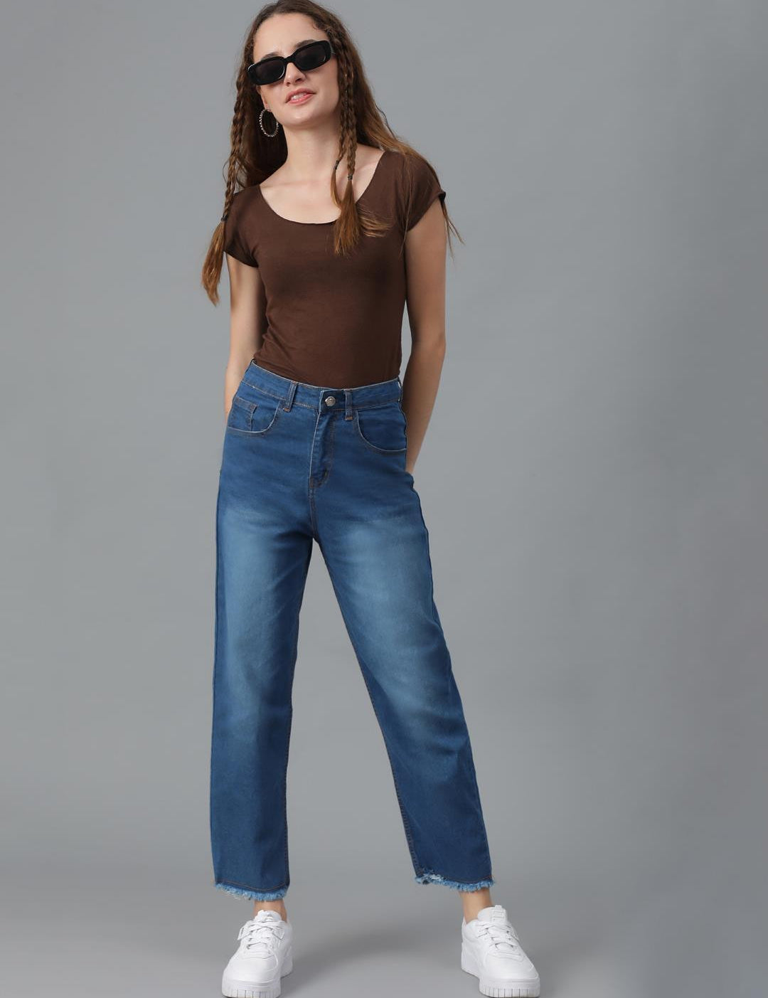 KOTTY Regular Women Dark Blue Jeans 