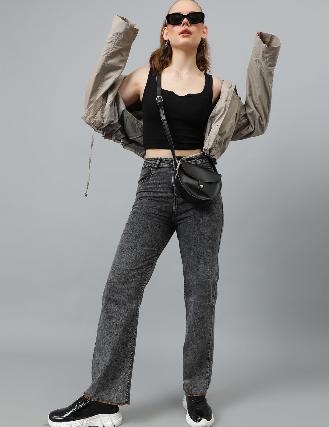 KOTTY Flared Women Black Jeans 