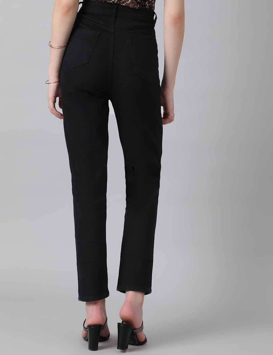 KOTTY Regular Women Black Jeans 