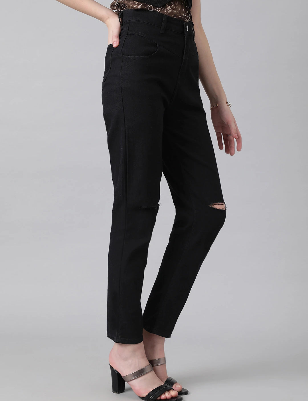 KOTTY Regular Women Black Jeans 