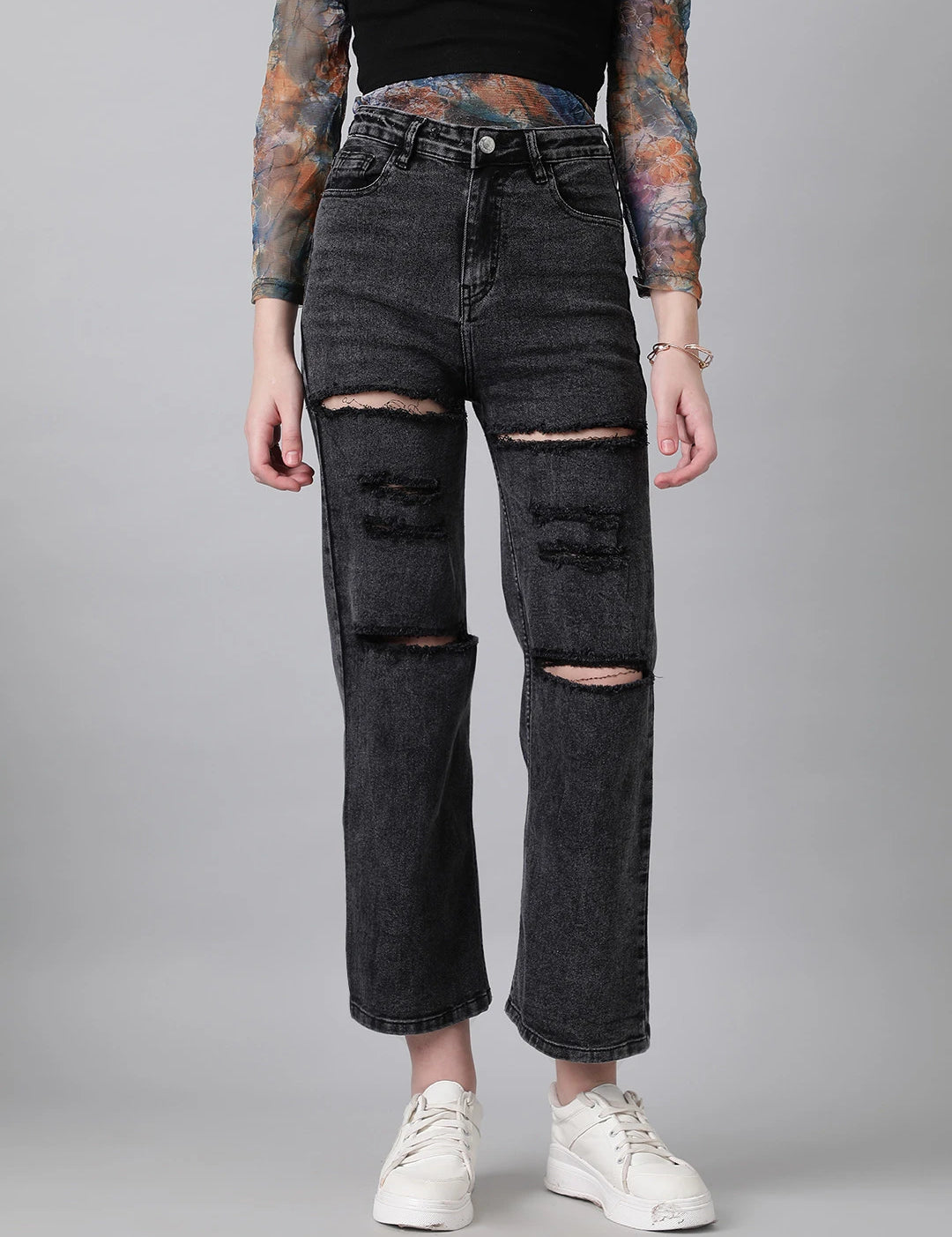 KOTTY Regular Women Black Jeans 