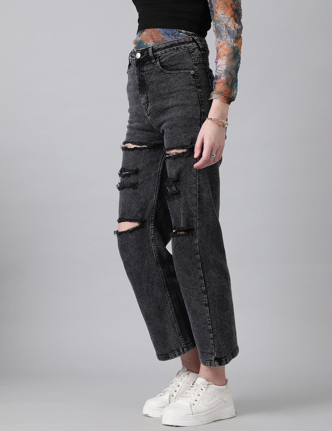 KOTTY Regular Women Black Jeans 