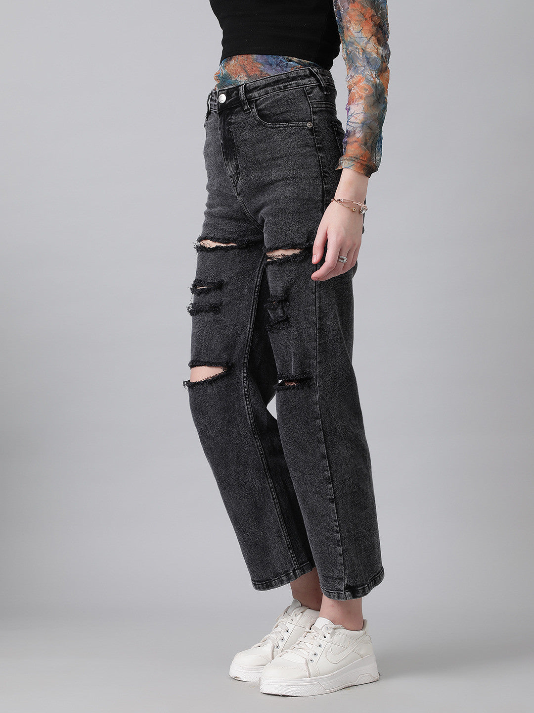 KOTTY Regular Women Black Jeans 