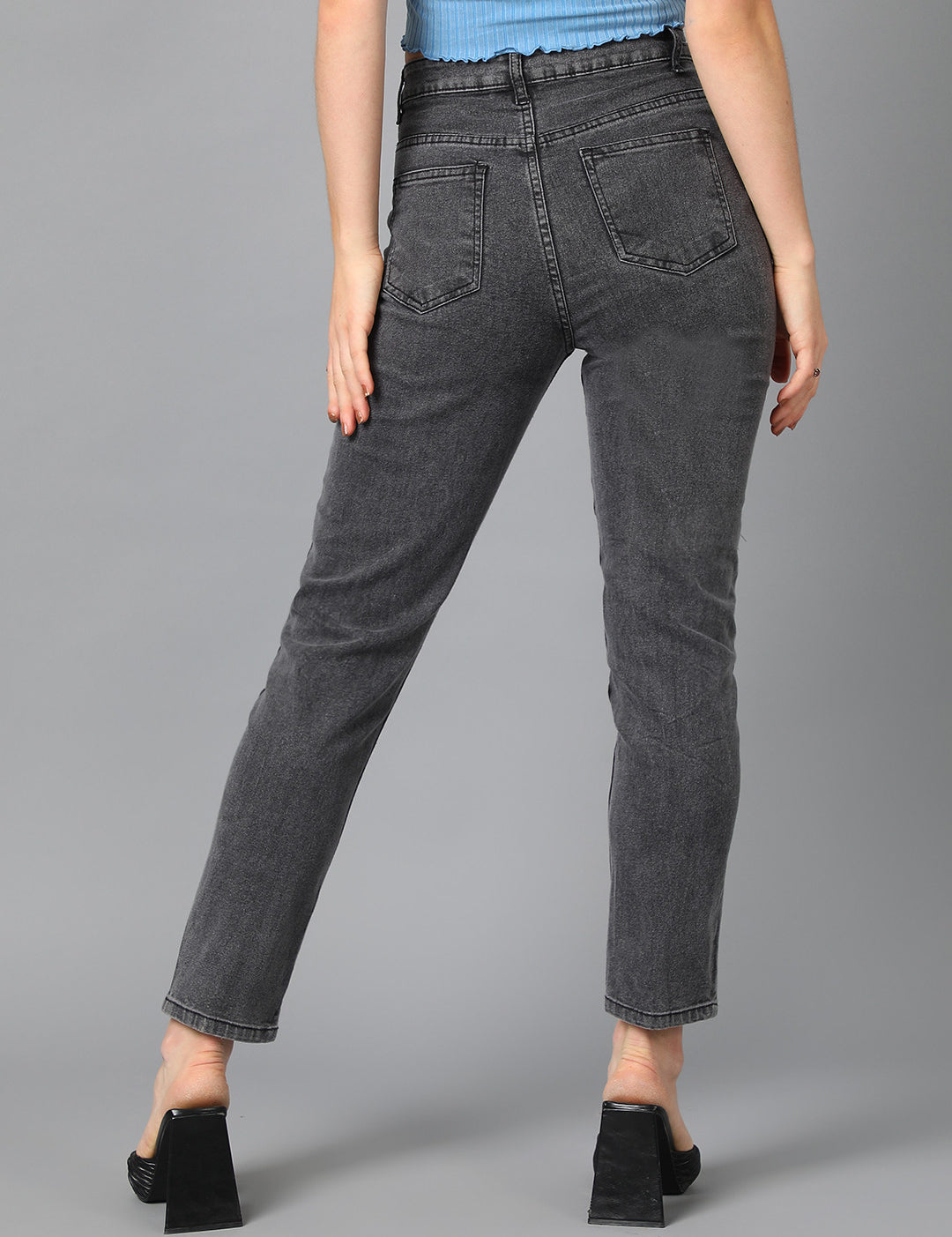 KOTTY Regular Women Dark Grey Jeans 