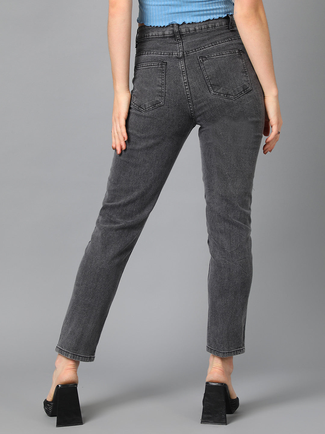 KOTTY Regular Women Dark Grey Jeans 