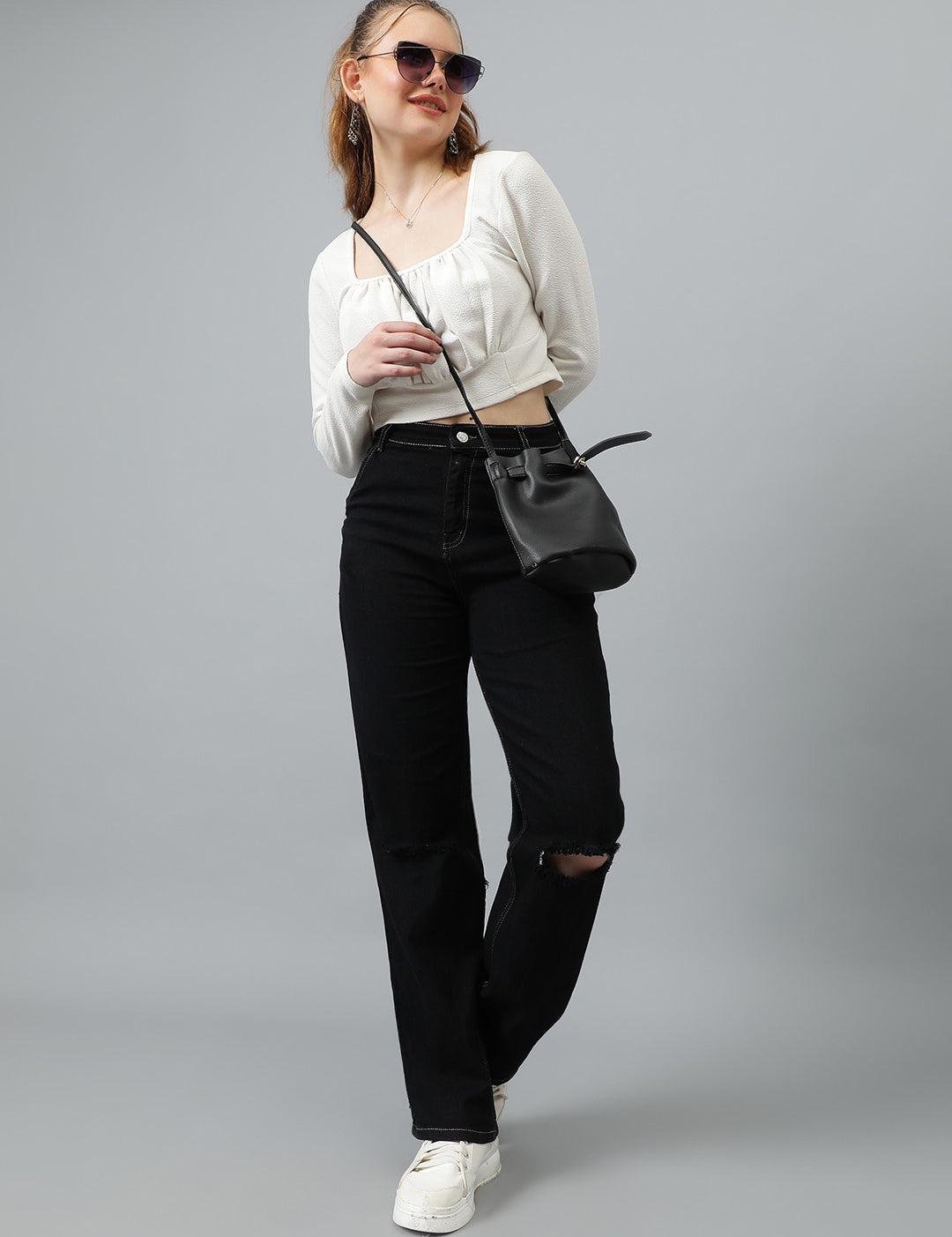 KOTTY Regular Women Black Jeans 