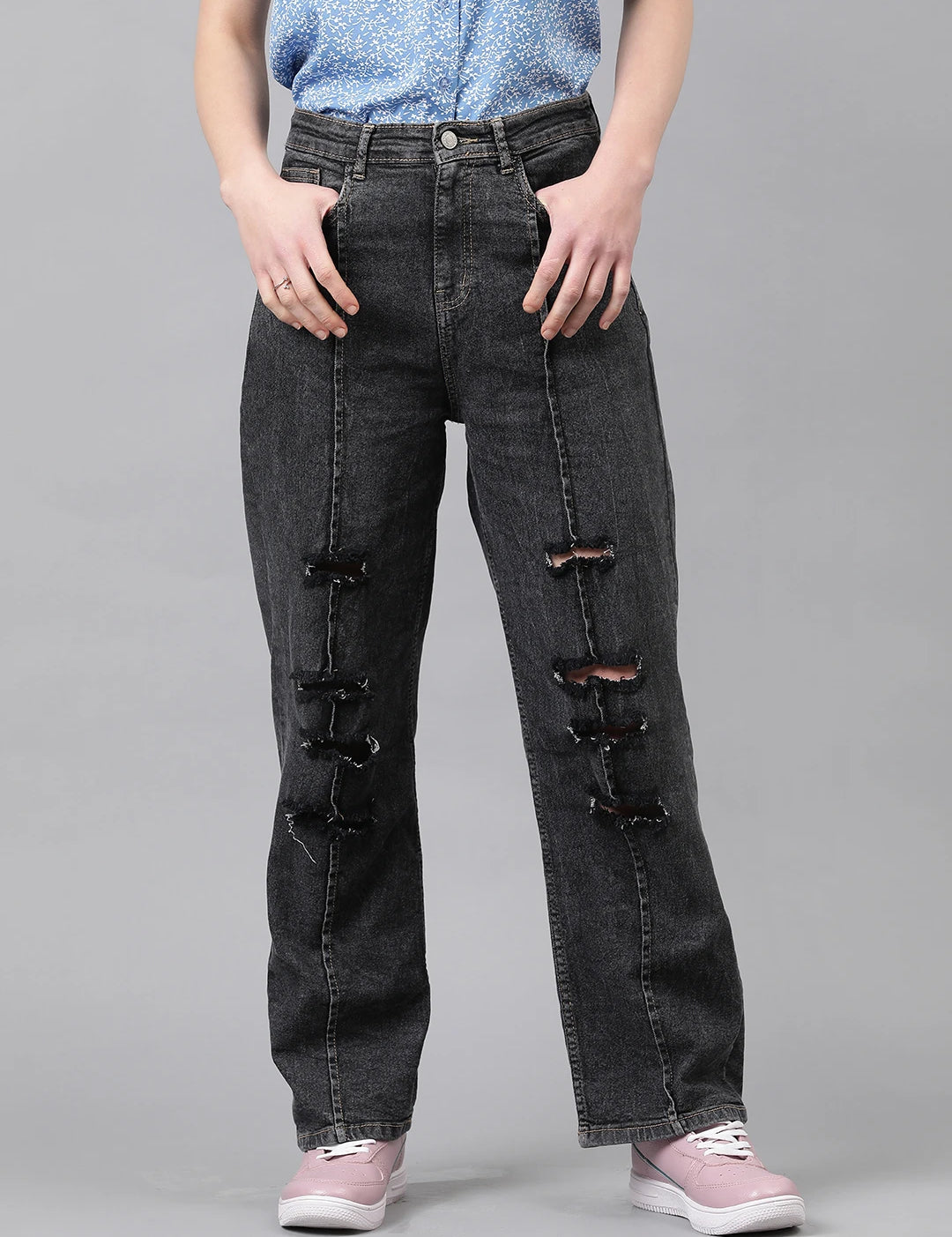 KOTTY Regular Women Black Jeans 