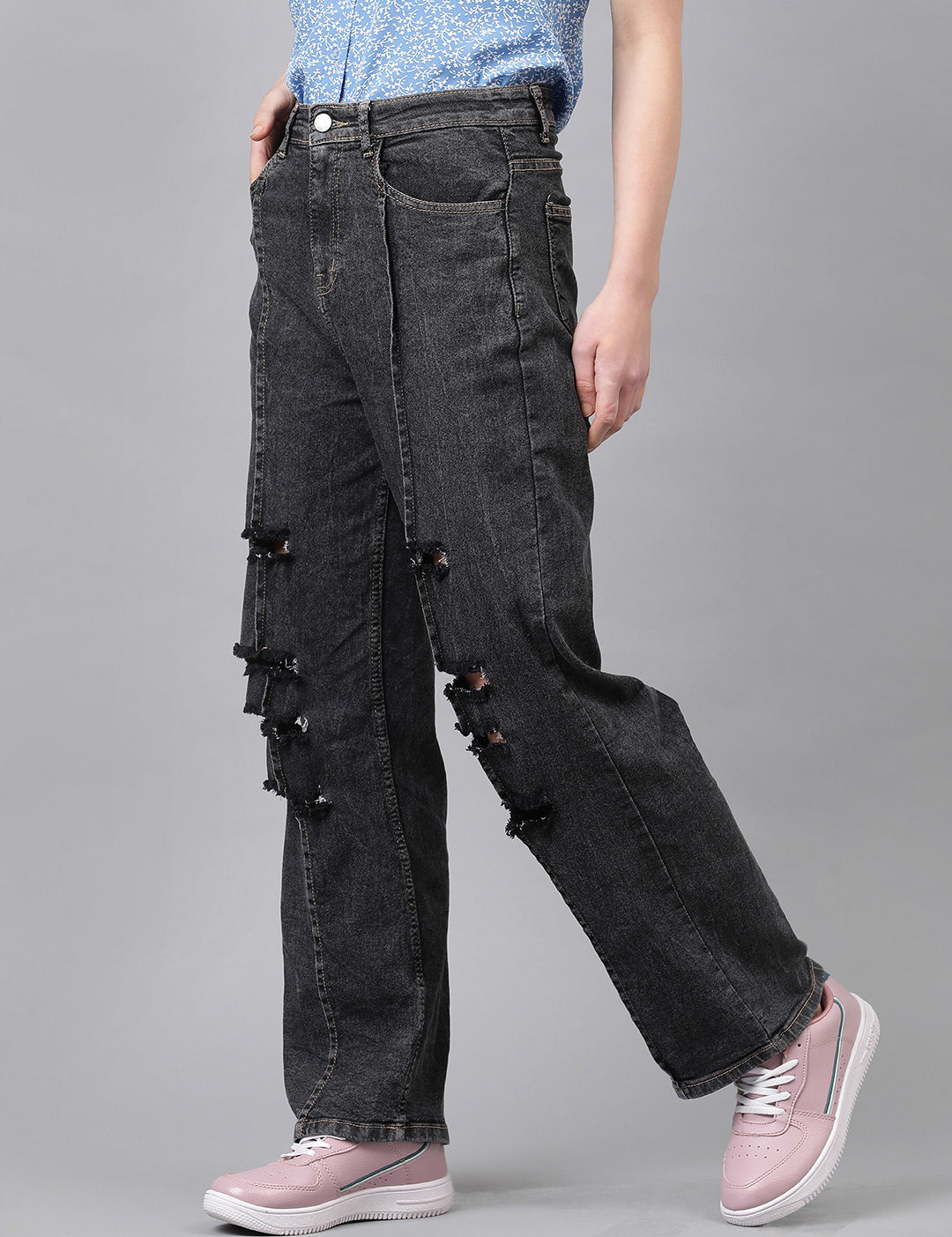 KOTTY Regular Women Black Jeans 