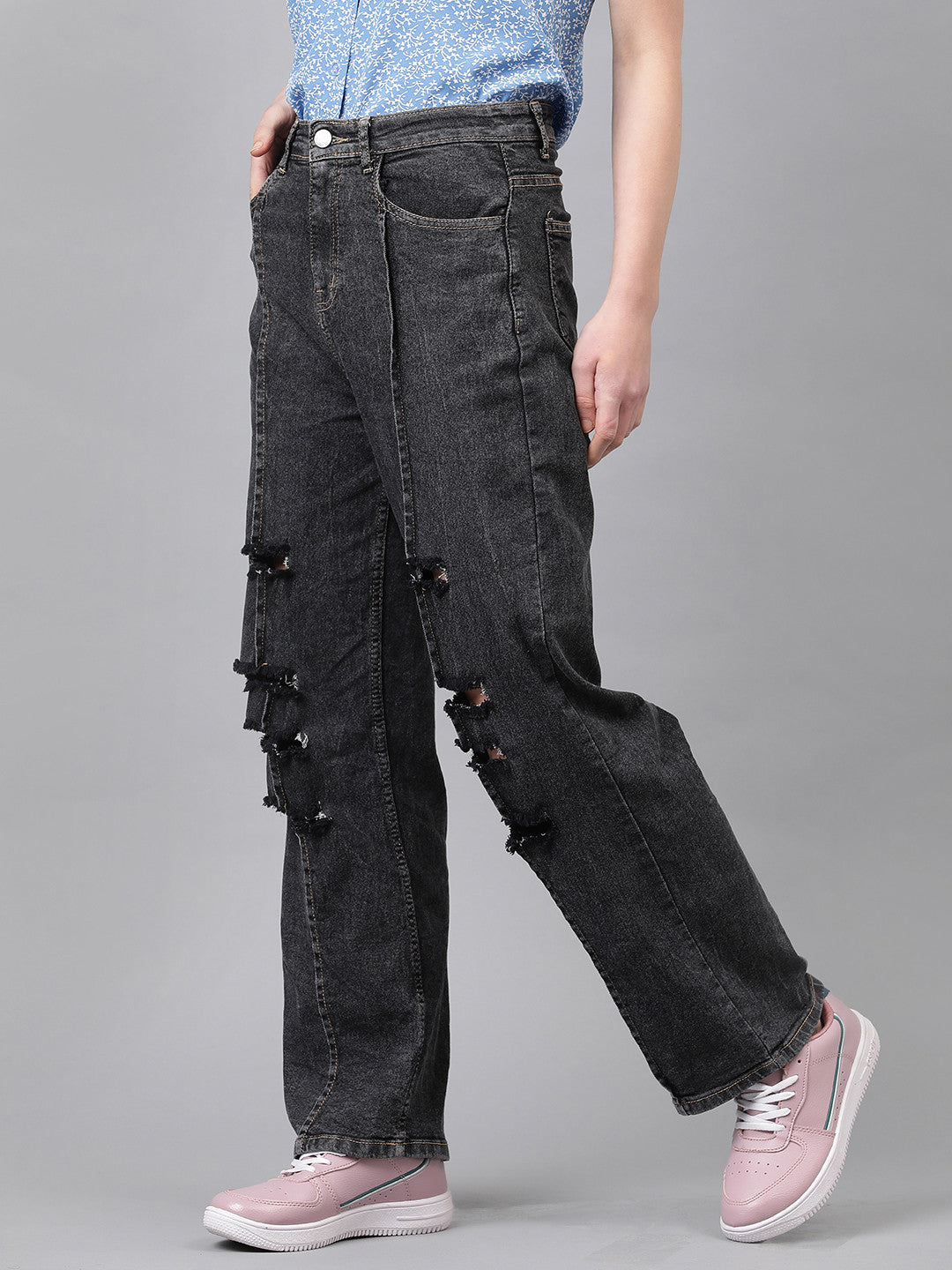 KOTTY Regular Women Black Jeans 